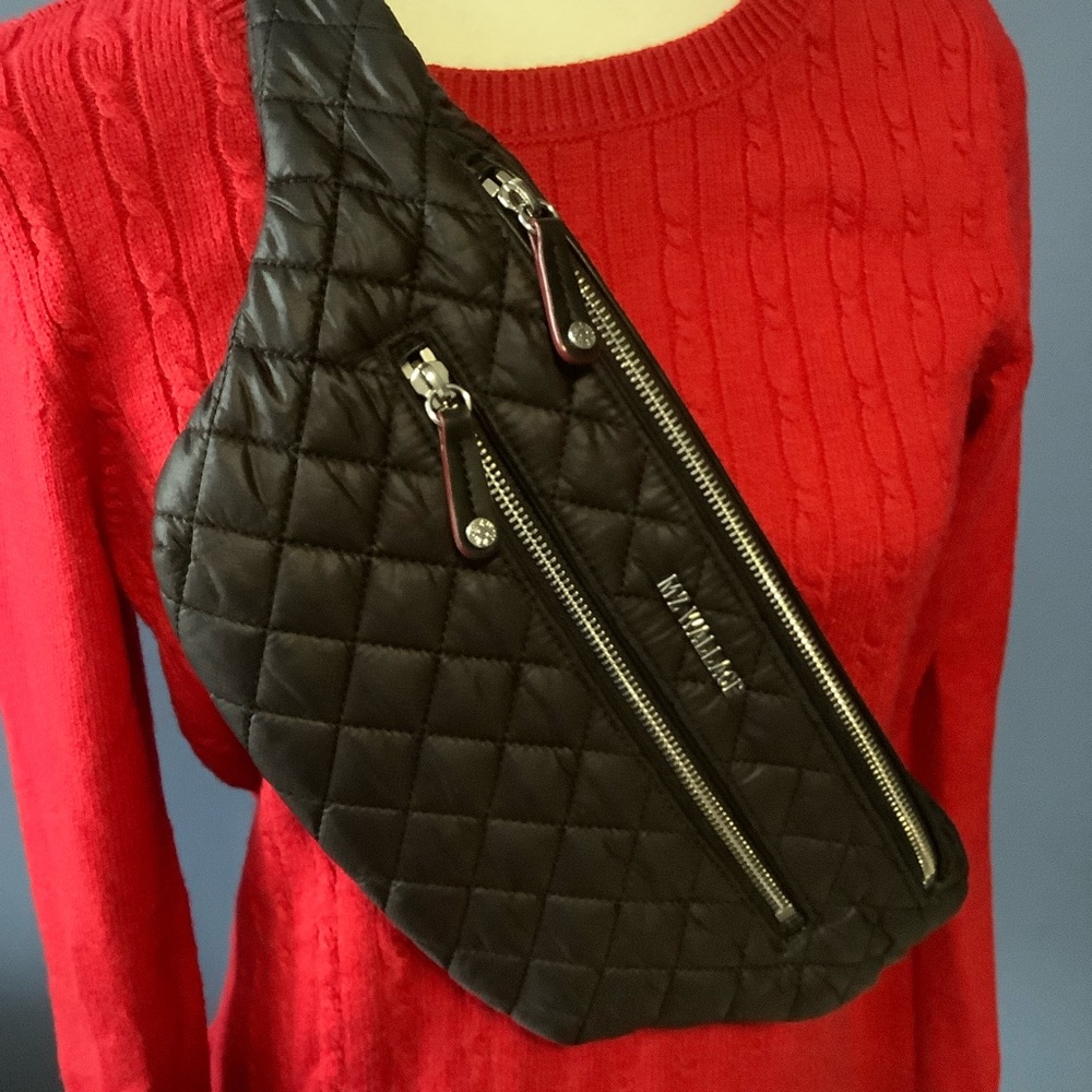MZ Wallace Crosby Belt Bag Black